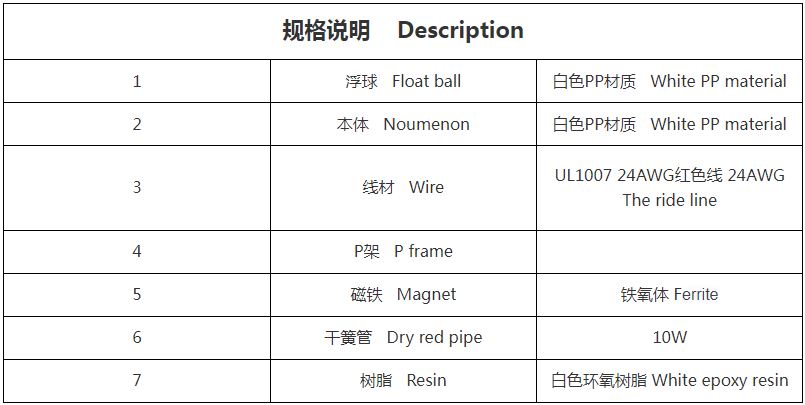 LDS-02 液位傳感器 浮球開關